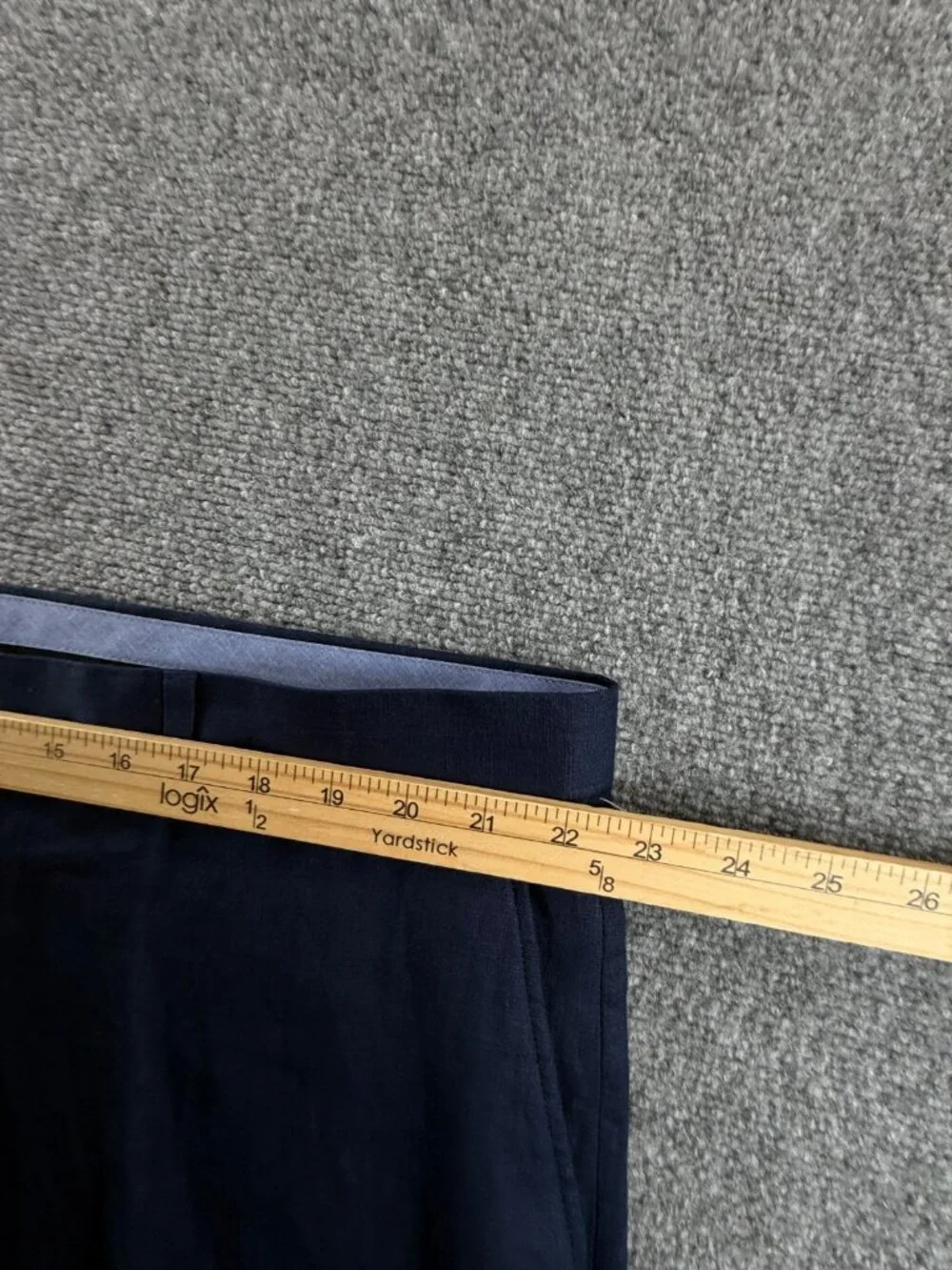 NWT Tommy Hilfiger Navy Blue All Linen Pants Men 44x30 Pockets Business Casual
